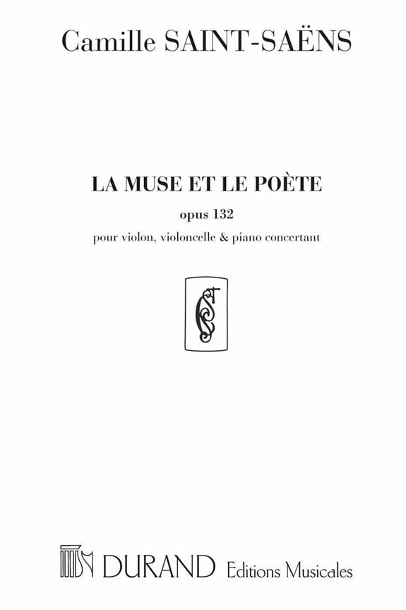 La Muse Et Le Poete Op132Vl-Vlc-Orchestre Ou Piano
